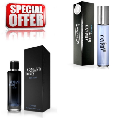 Chatler Armand Luxury Black Men - zestaw, woda perfumowana 100 ml + woda perfumowana 30 ml