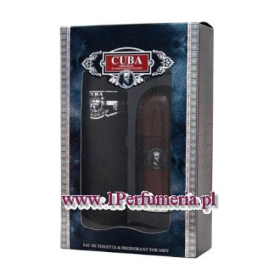 Cuba Black Men - zestaw, woda toaletowa, roll on