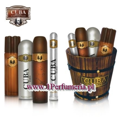 Cuba Gold - zestaw wiaderko, woda perfumowana, woda toaletowa, dezodorant, woda po goleniu