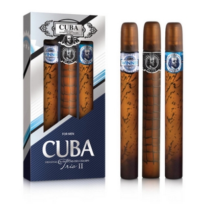 Cuba Trio II Men - Winner, Shadow, Black - zestaw 3 x 35 ml