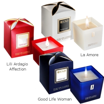 Świece sojowe JFenzi o zapachu perfum - zestaw 3 świec, La Amore, Lili Ardagio Affection, Good Life