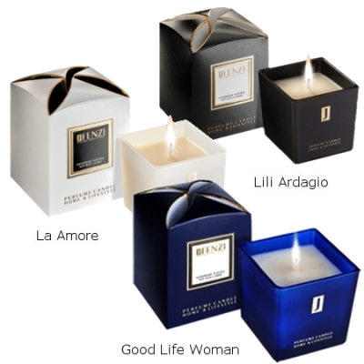 Świece sojowe JFenzi o zapachu perfum - zestaw 3 świec, La Amore, Good Life, Lili Ardagio