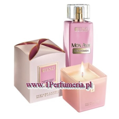 JFenzi Desso Mon Amie Women - zestaw promocyjny, woda perfumowana, świeca sojowa