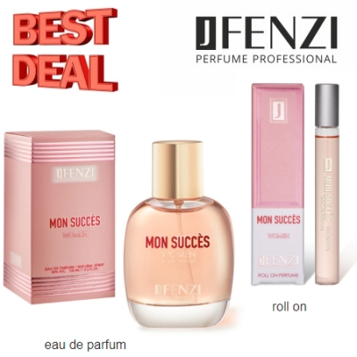 JFenzi Mon Succes, zestaw promocyjny, woda perfumowana, roll-on