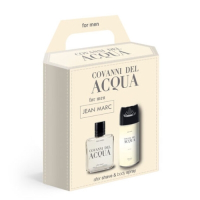 Jean Marc Covanni del Acqua - zestaw woda po goleniu, dezodorant