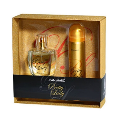 Jean Marc Pretty Lady - zestaw, woda perfumowana, dezodorant