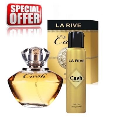 La Rive Cash for Woman - zestaw promocyjny, woda perfumowana, dezodorant