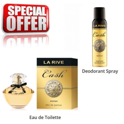 La Rive Cash for Woman - zestaw promocyjny, woda perfumowana, dezodorant