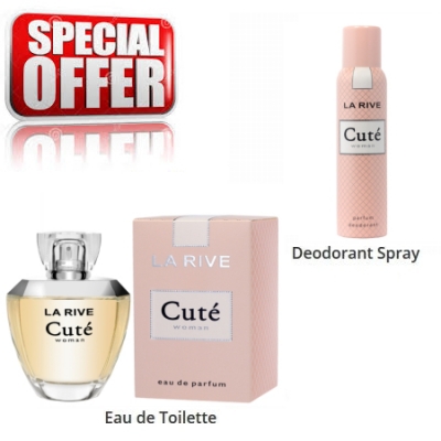 La Rive Cute - zestaw promocyjny, woda perfumowana, dezodorant