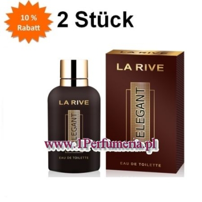 La Rive Elegant - Eau de Toilette für Herren 90 ml, 2 Stück