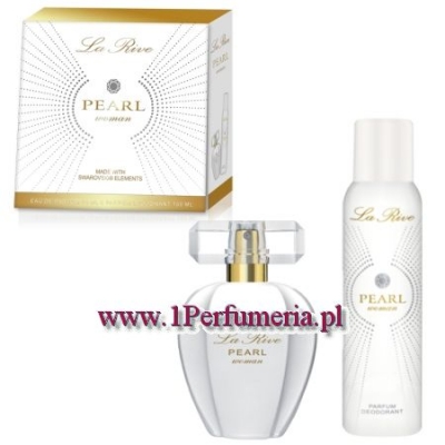 La Rive Pearl Women - zestaw, woda perfumowana, dezodorant