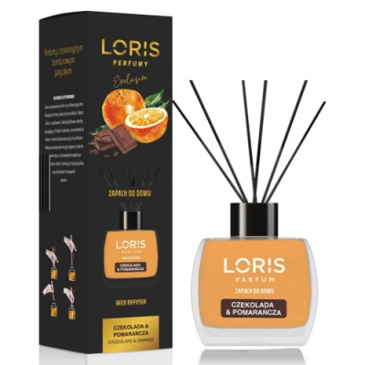 Loris Czekolada & Pomarańcza, Patyczki zapachowe - 120 ml