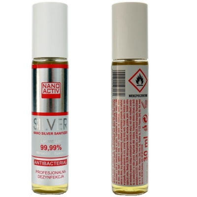 Nano Silver Sanitizer - Antybakteryjny Spray do Dezynfekcji Alkohol 70% - 30 ml